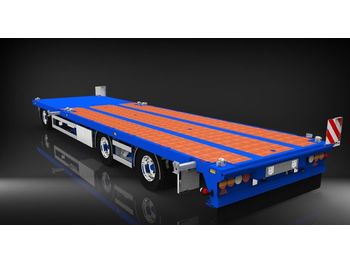 HRD 3 axle Achs light trailer drawbar ext tele  - Przyczepa niskopodwoziowa