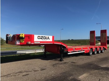 OZGUL LW4 70T 4 axle lowbed semi trailer, hydraulic ramps (300) - Przyczepa niskopodwoziowa
