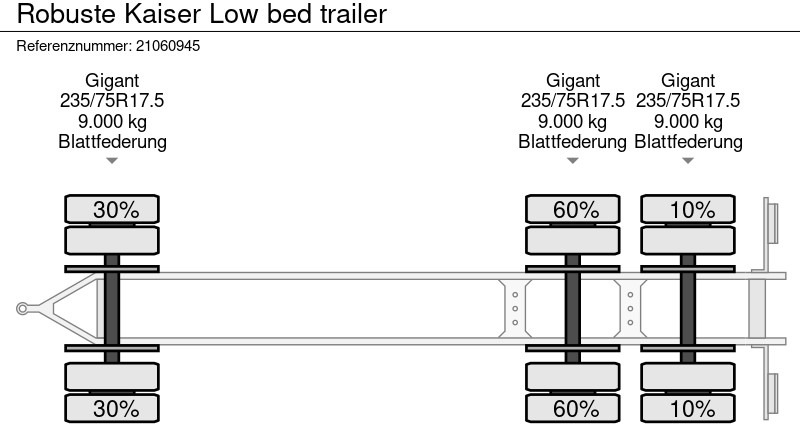 Przyczepa niskopodwoziowa Robuste Kaiser Low bed trailer: zdjęcie 12