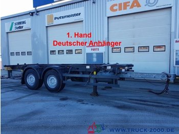 Przyczepa kontenerowiec/ System wymienny Schmitz ZWF18 BDF Tandem 1.Hand SAF Achsen Scheibenbrems: zdjęcie 1