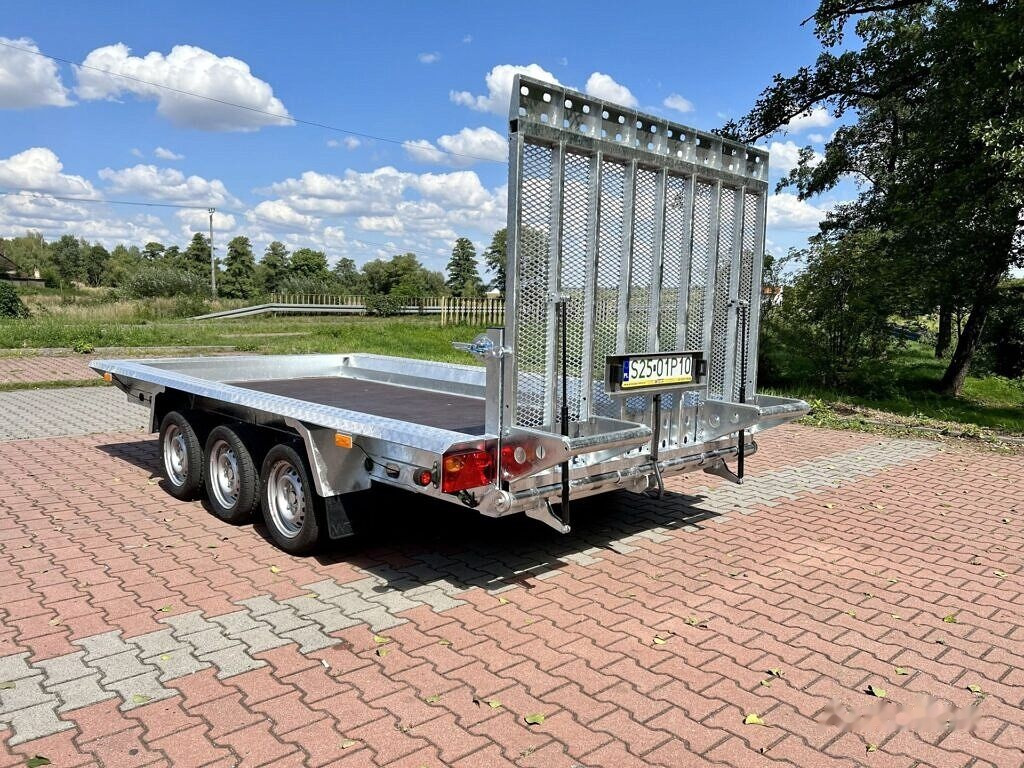 Nowy Przyczepa do transportu maszyn Wiola B3540 MAX 3 axle trailer 3.5 T GVW machine transporter excavator: zdjęcie 4