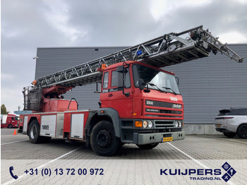 DAF 2500 / Magirus Ladder 30 mtr + Korf / Ladder Truck - Arbeitsbuhne / Fire Truck - Samochód ciężarowy, Samochod ciężarowy z HDS: zdjęcie 1
