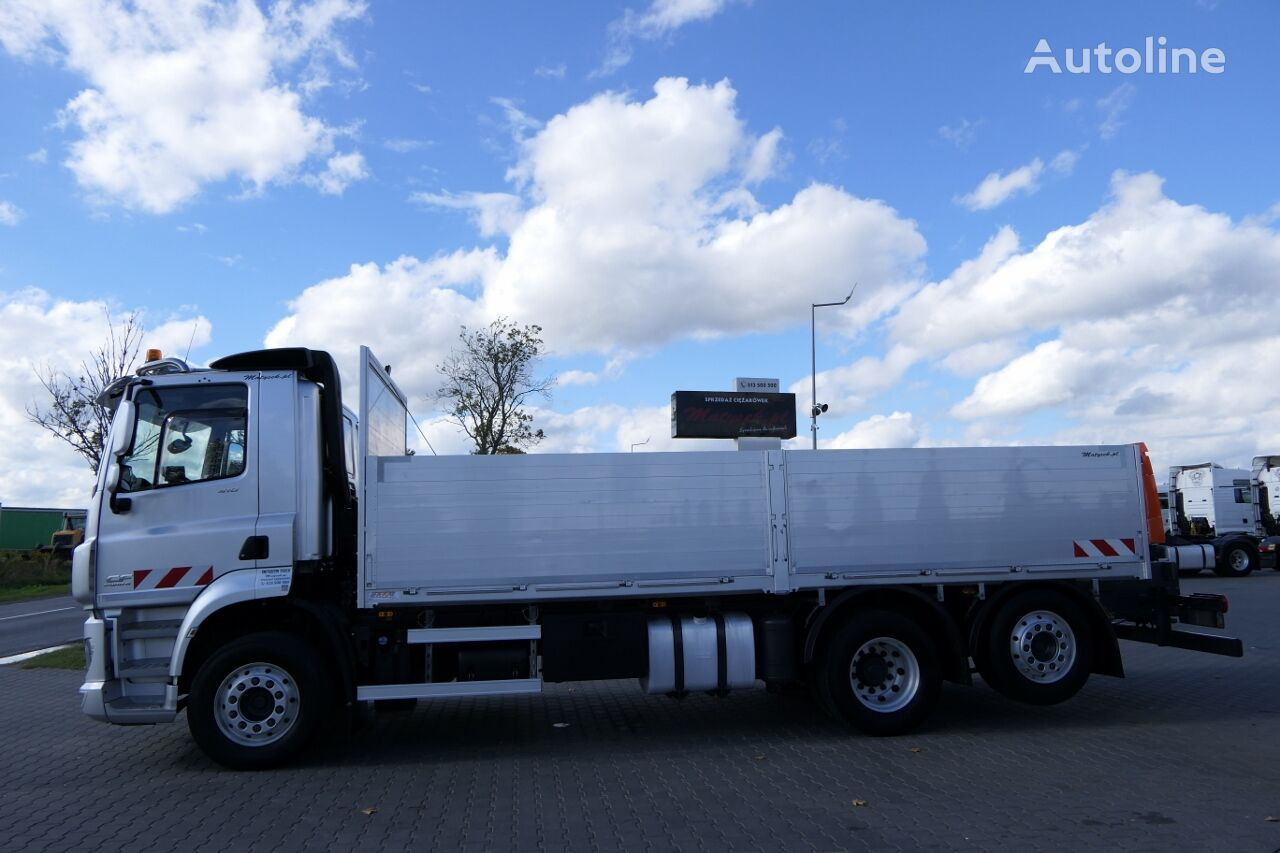 Samochód ciężarowy skrzyniowy/ Platforma DAF CF 410 / 6X2 / SKRZYNIOWY - 6,5 M / OŚ PODNOSZONA / EURO 6 / Z: zdjęcie 3