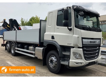 Nowy Samochód ciężarowy skrzyniowy/ Platforma, Samochod ciężarowy z HDS dla transportowania pojemników DAF CF 450 FAN 6X2 HIAB X-HiDuo 188B: zdjęcie 1