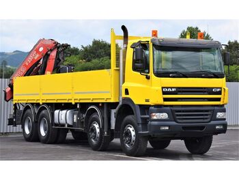 Samochod ciężarowy z HDS DAF CF 85.430 Pritsche 7,70 m+ FASSI F215A.25/FUNK: zdjęcie 3