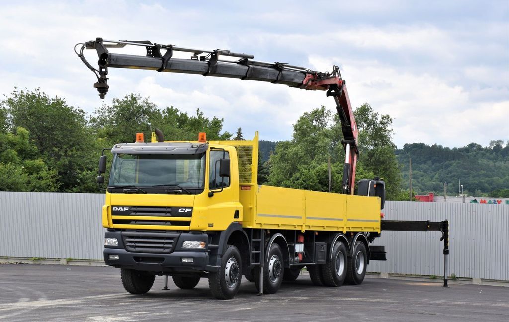 Samochod ciężarowy z HDS DAF CF 85.430 Pritsche 7,70 m+ FASSI F215A.25/FUNK: zdjęcie 2
