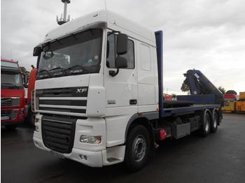 Samochód ciężarowy skrzyniowy/ Platforma, Samochod ciężarowy z HDS DAF XF105 410: zdjęcie 1