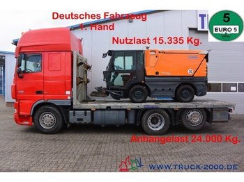 Ciężarówka do przewozu samochodów DAF XF105.460 Spezial Baumaschinen Trecker: zdjęcie 1