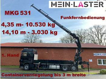 Samochód ciężarowy skrzyniowy/ Platforma DAF XF 430 MKG 531 Kran 4,35 m 10,5T Funksteuerrung: zdjęcie 1