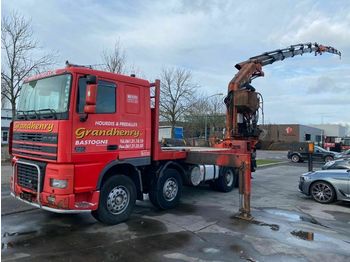 Samochód ciężarowy skrzyniowy/ Platforma, Samochod ciężarowy z HDS DAF XF 95.480 8X4 MANUAL FULL STEEL + PALFINGER PK66: zdjęcie 1