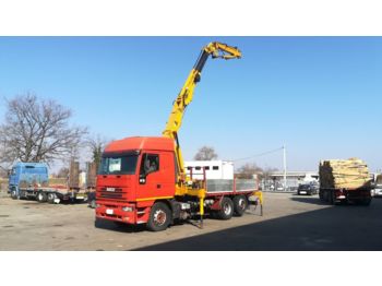 Samochód ciężarowy skrzyniowy/ Platforma IVECO 240E52 MARMITTA EURO 5 - GRU 21m/8TONS: zdjęcie 1