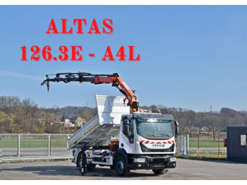 Wywrotka, Samochod ciężarowy z HDS IVECO Eurocargo 160-250 *KIPPER 3,90m + ATLAS 126.3E - A4L + FUNK: zdjęcie 1
