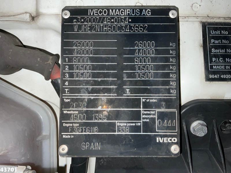 Ciężarówka hakowiec Iveco Stralis AD260S46Y Euro 6 20 Ton haakarmsysteem: zdjęcie 18