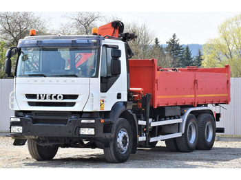 Samochod ciężarowy z HDS Iveco TRAKKER 360 * Kipper 5,60m* PK 15500/FUNK * 6x4: zdjęcie 4