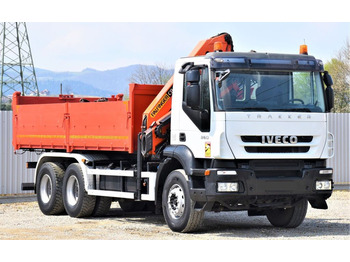 Samochod ciężarowy z HDS Iveco TRAKKER 360 * Kipper 5,60m* PK 15500/FUNK * 6x4: zdjęcie 3