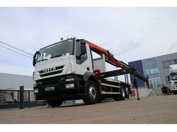 Samochód ciężarowy skrzyniowy/ Platforma Iveco TRAKKER 360 + PALFINGER PK 16502 (2xHydr.): zdjęcie 1