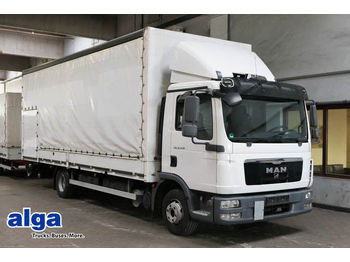 Samochód ciężarowy plandeka MAN 12.250 TGL, Gardine, 7,1 m. lang, 1,5 t. LBW.: zdjęcie 1