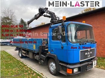 Samochód ciężarowy skrzyniowy/ Platforma MAN 18.192 (6 Zylinder) MKG Kran 5,38m -1.850 kg TÜV: zdjęcie 1