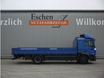 Samochód ciężarowy skrzyniowy/ Platforma MAN 18.285 MLLC, 4x2,  Aufn. Mitnahme Gabestapler: zdjęcie 1
