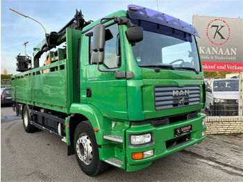 Samochód ciężarowy skrzyniowy/ Platforma MAN 18.330 TGM 4x2 BL Palfinger baustoffkran: zdjęcie 1