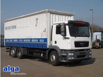 Samochód ciężarowy plandeka MAN 26.340 LL TGM,7,35 m. lang, mit MOFFETT M4 25.3!: zdjęcie 1
