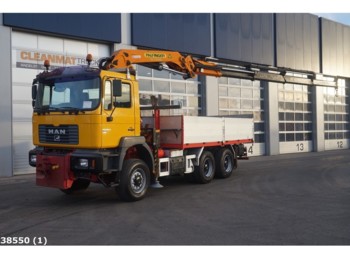 Samochód ciężarowy skrzyniowy/ Platforma MAN 27.464 DFA 6x6 Intarder Palfinger 35 ton/meter laadkraan: zdjęcie 1