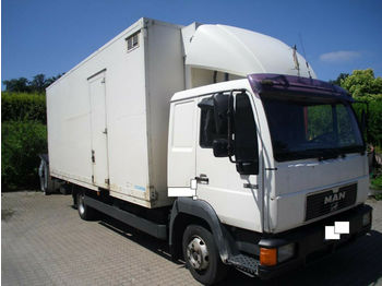 Samochód ciężarowy furgon MAN 8.163 + Koffer mit Heizung+Ladebordw.+ 1 Liege: zdjęcie 1