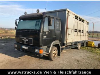 Ciężarówka do przewozu zwierząt MAN 8.224 mit Einstock Aluaufbau: zdjęcie 1