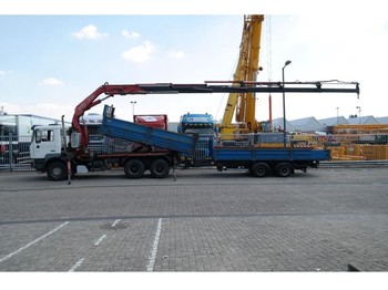 Wywrotka MAN FE 410 6x4 TIPPER WITH FASSI F 330 CRANE IN COMBINATION WITH ROBUSTE TIPPER TRAILER: zdjęcie 1