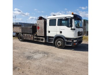 Samochód ciężarowy skrzyniowy/ Platforma, Samochod ciężarowy z HDS MAN MAN TGM 15.250: zdjęcie 1