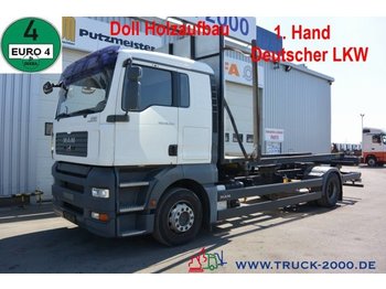 Samochód ciężarowy dla transportowania drewna MAN TGA 18.350 LL Kurzholz Holz Aufbau 1.Hand Klima: zdjęcie 1