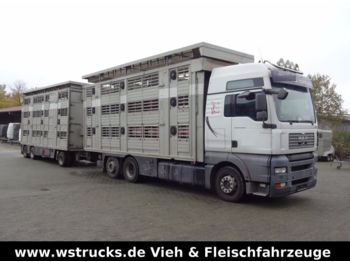 Ciężarówka do przewozu zwierząt MAN TGA 26.480 XL Finkel  3 Stock Vollalu  Komplett: zdjęcie 1