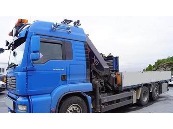 Samochód ciężarowy skrzyniowy/ Platforma MAN TGA 26.480 m/Hiab 32 TM kran: zdjęcie 1