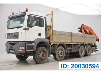Samochód ciężarowy skrzyniowy/ Platforma, Samochod ciężarowy z HDS MAN TGA 32.363 - 8x4: zdjęcie 1