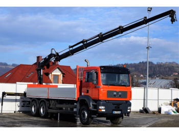 Samochód ciężarowy skrzyniowy/ Platforma MAN TGA 33.350 Pritshe 6.90m + Kran*6x4!: zdjęcie 1