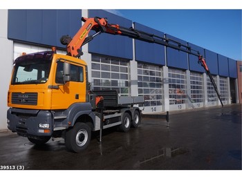 Samochód ciężarowy skrzyniowy/ Platforma MAN TGA 33.480 6x6 Palfinger 44 ton/meter laadkraan +JIB: zdjęcie 1