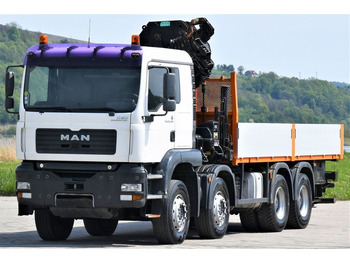 Samochod ciężarowy z HDS, Samochód ciężarowy skrzyniowy/ Platforma MAN TGA 35.480 * HIAB 422 E-6HIPRO/FUNK * 8x4: zdjęcie 3