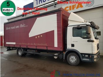 Samochód ciężarowy plandeka MAN TGL 12.180 Schiebeplanen L+R Scheckheft 1.Hand: zdjęcie 1