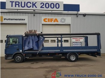 Samochód ciężarowy skrzyniowy/ Platforma MAN TGL 12.250 Edscha L + R + Schiebeverdeck 1.Hand: zdjęcie 1