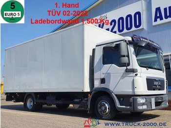 Samochód ciężarowy furgon MAN TGL 7.180 Alukoffer + LBW 1.5t. TÜV 2022 1.Hand: zdjęcie 1