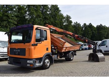 Wywrotka, Samochod ciężarowy z HDS MAN TGL 8.210 BB/MEILLER-Kipper + Palfinger PKG 7001: zdjęcie 1