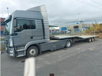 Ciężarówka do przewozu samochodów MAN TGL 8.250 With Tijhof Trailer.: zdjęcie 1