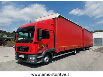 Samochód ciężarowy plandeka MAN TGM 12.250 4X2 BL Euro 6 + ANH: zdjęcie 1