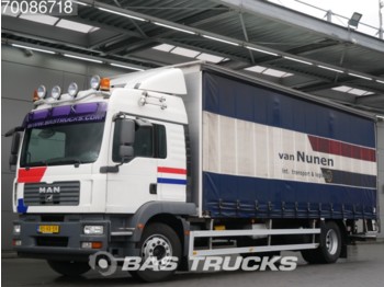 Samochód ciężarowy plandeka MAN TGM 18.240 LX 4X2 Ladebordwand Hartholtz-Bodem Euro 4 NL-Truck: zdjęcie 1