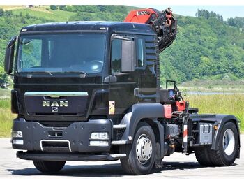 Samochod ciężarowy z HDS, Ciągnik siodłowy MAN TGS 18.400 Sattelzugmaschine + HMF 1720 K6/FUNK: zdjęcie 4