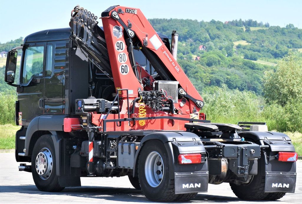 Samochod ciężarowy z HDS, Ciągnik siodłowy MAN TGS 18.400 Sattelzugmaschine + HMF 1720 K6/FUNK: zdjęcie 7