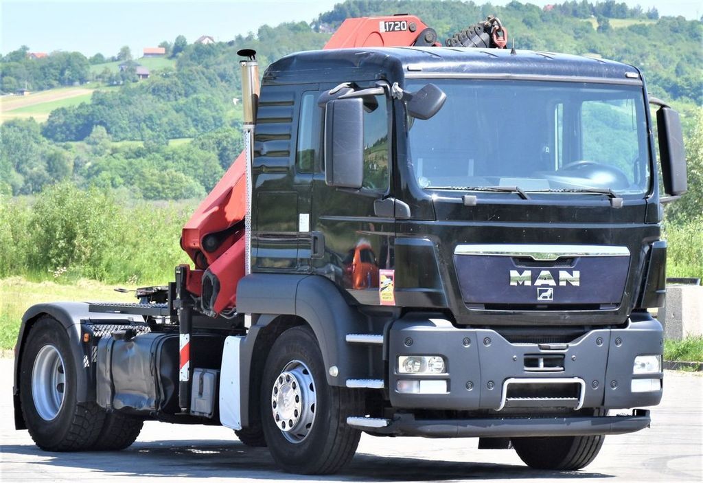 Samochod ciężarowy z HDS, Ciągnik siodłowy MAN TGS 18.400 Sattelzugmaschine + HMF 1720 K6/FUNK: zdjęcie 3