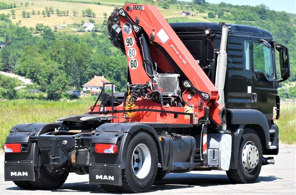 Samochod ciężarowy z HDS, Ciągnik siodłowy MAN TGS 18.400 Sattelzugmaschine + HMF 1720 K6/FUNK: zdjęcie 6