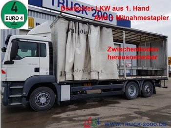 Samochód ciężarowy plandeka MAN TGS 26.320 Edscha Deutscher LKW Zwischenboden: zdjęcie 1