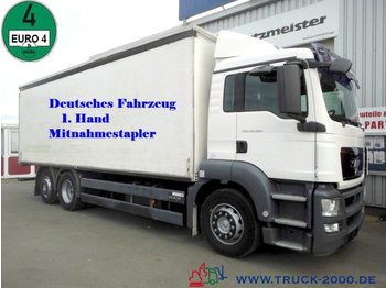 Samochód ciężarowy plandeka MAN TGS 26.330 SchiebplaneL.+R. Deutscher LKW 1.Hand: zdjęcie 1